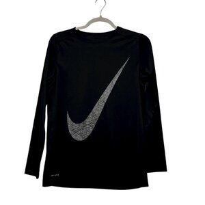 Nike Dri-FIT‎ Black Long Sleeve Training Tee Boys Size XL